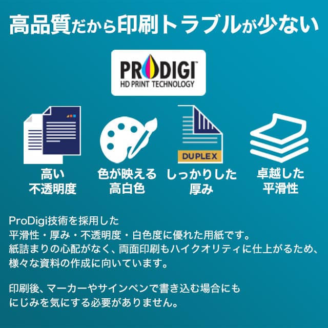 【予約受付中 11月18日頃より順次出荷予定】ペーパーワン(PAPER ONE) コピー用紙 A5 5000枚 (500枚×10冊) 高白色 プロデジ高品質