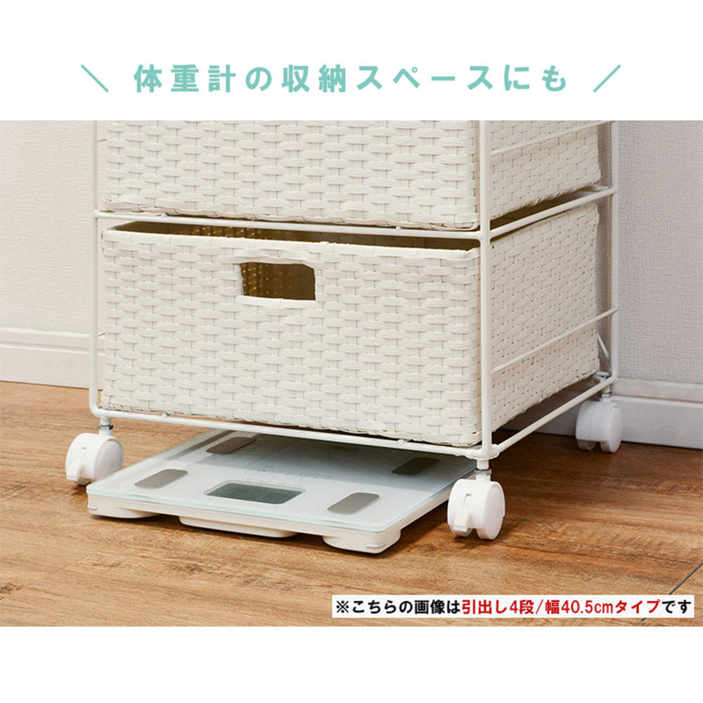 萩原 ランドリーラック ホワイト RAN-2415WH