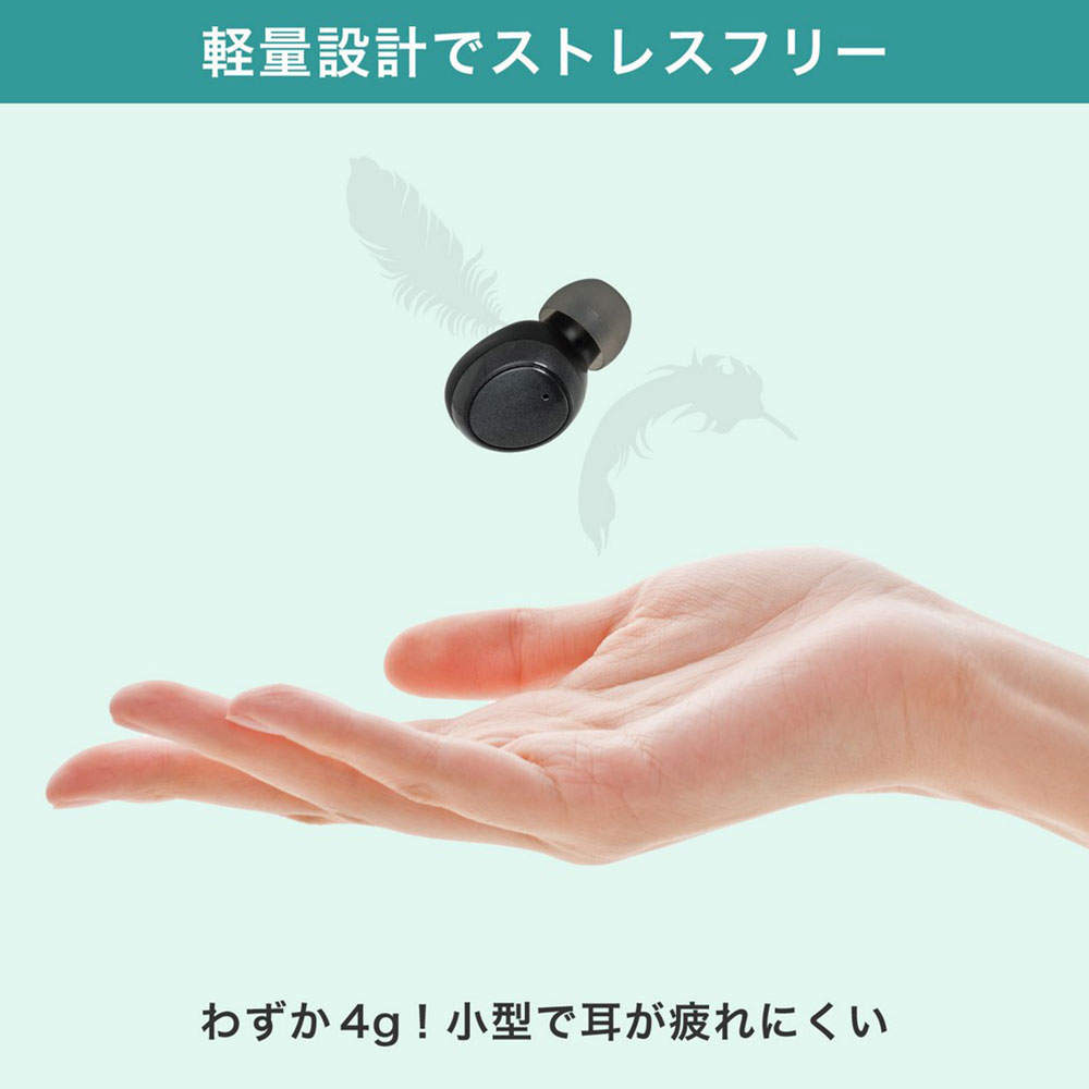 ELPA 集音器 イヤリスチャージ イヤホン型 片耳用 密閉型 AS-E001