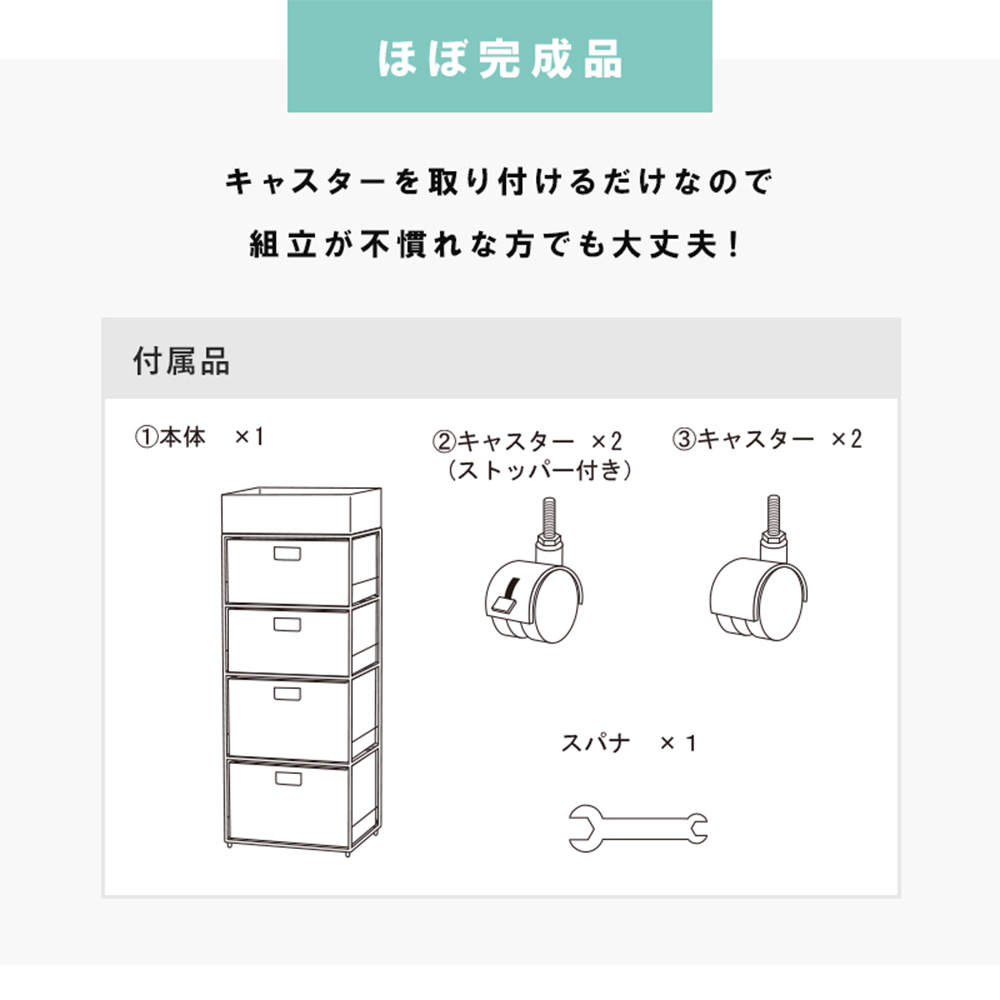 萩原 ランドリーラック ホワイト RAN-2415WH