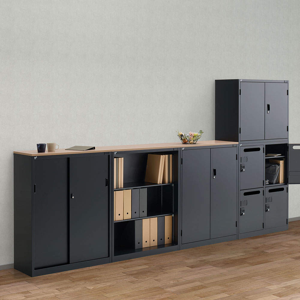 生興 ALZシリーズ パーソナルロッカー 8扉 ブラック W880xD380×H1110mm ALZK-PL34-8