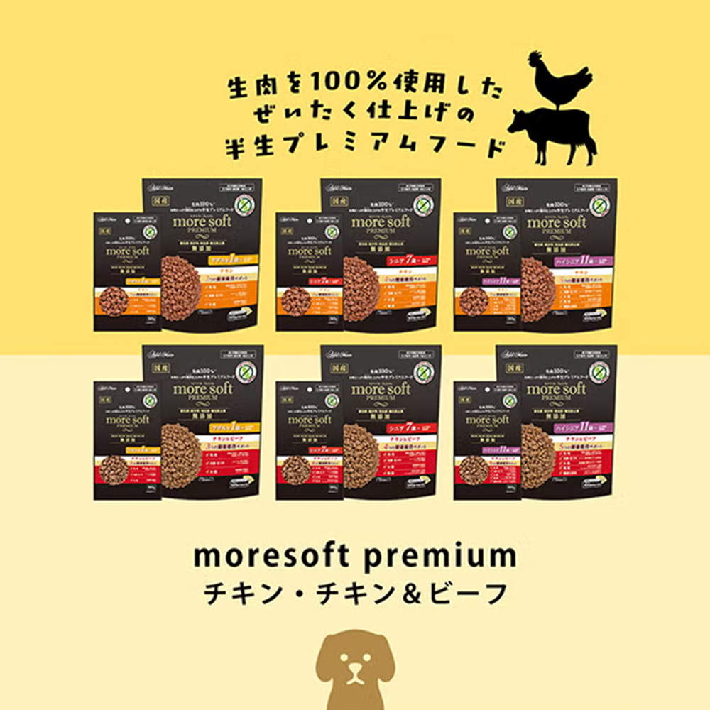 ペティオ アドメイト more soft プレミアム チキン シニア 500g