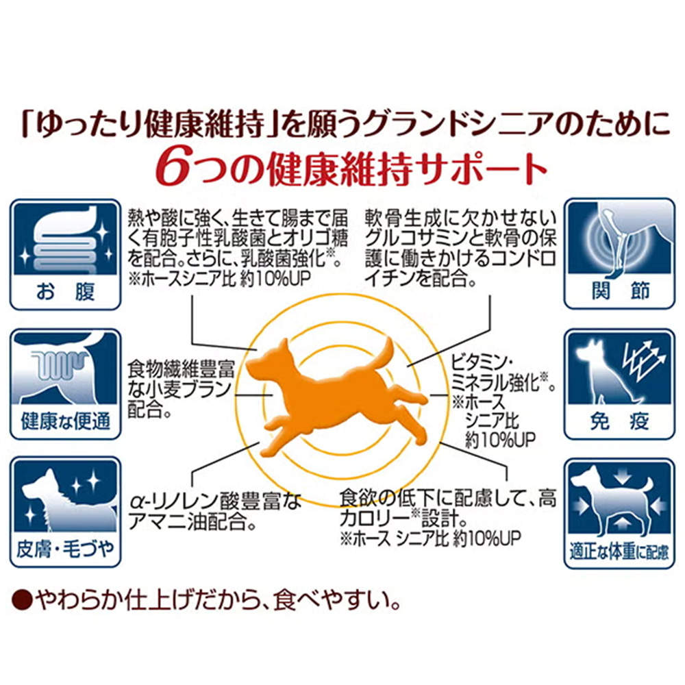 ペティオ アドメイト more soft ホース グランドシニア 250g 12個