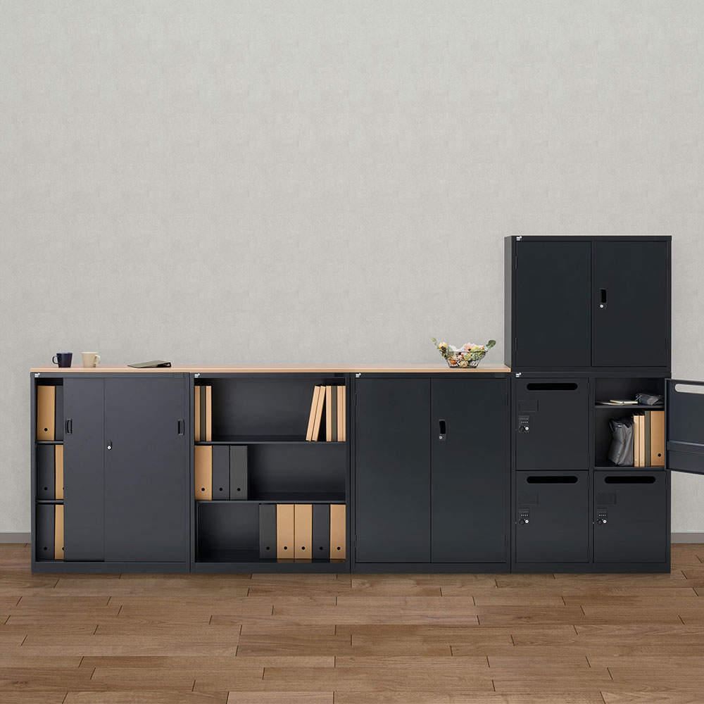 生興 ALZシリーズ パーソナルロッカー 8扉 ブラック W880xD380×H1110mm ALZK-PL34-8