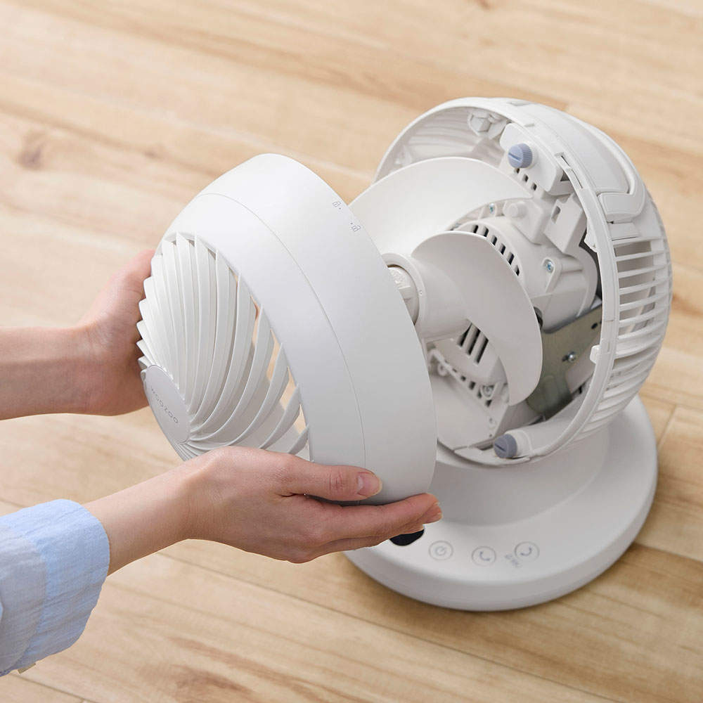 アイリスオーヤマ サーキュレーター WOOZOO 360 i DCモーター 上下左右首振り 22畳 ホワイト PCF-SDS15TEC-PD-W