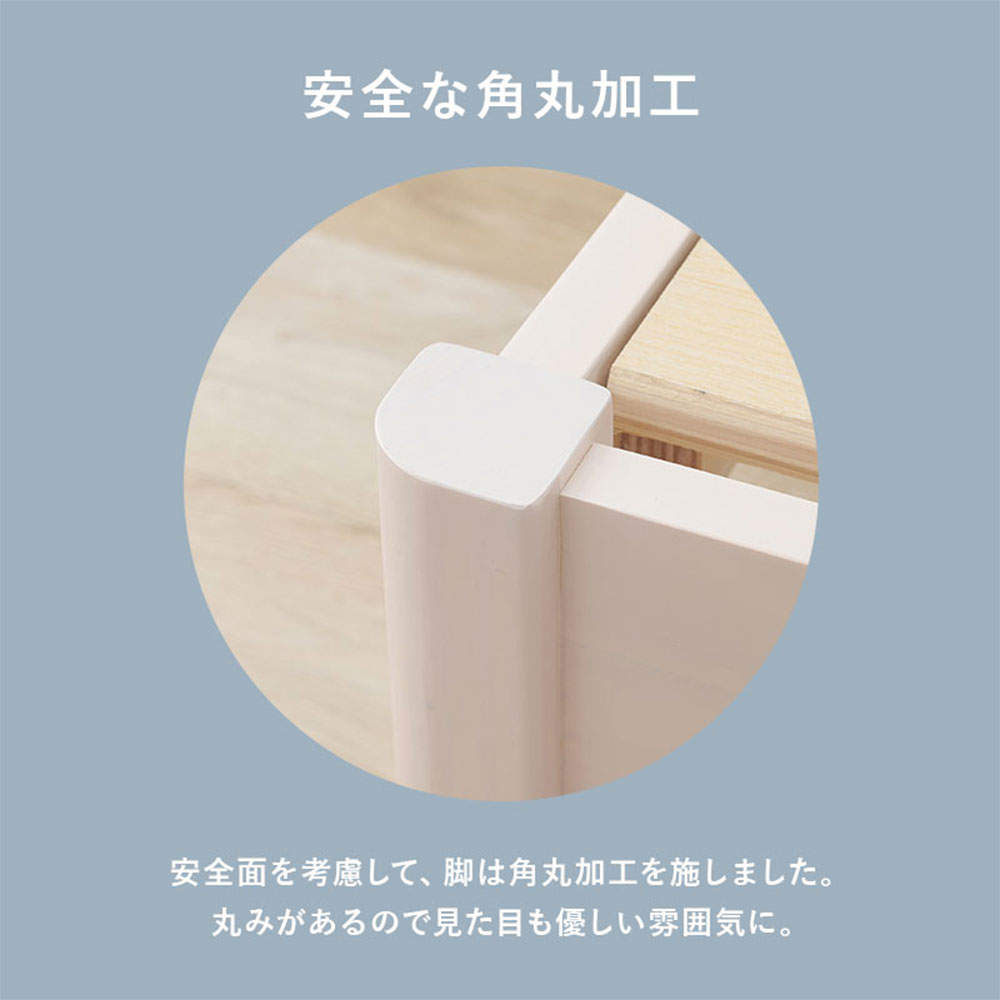 萩原 組立簡単 シングルベッド ライトブラウン MB-5249SLBR