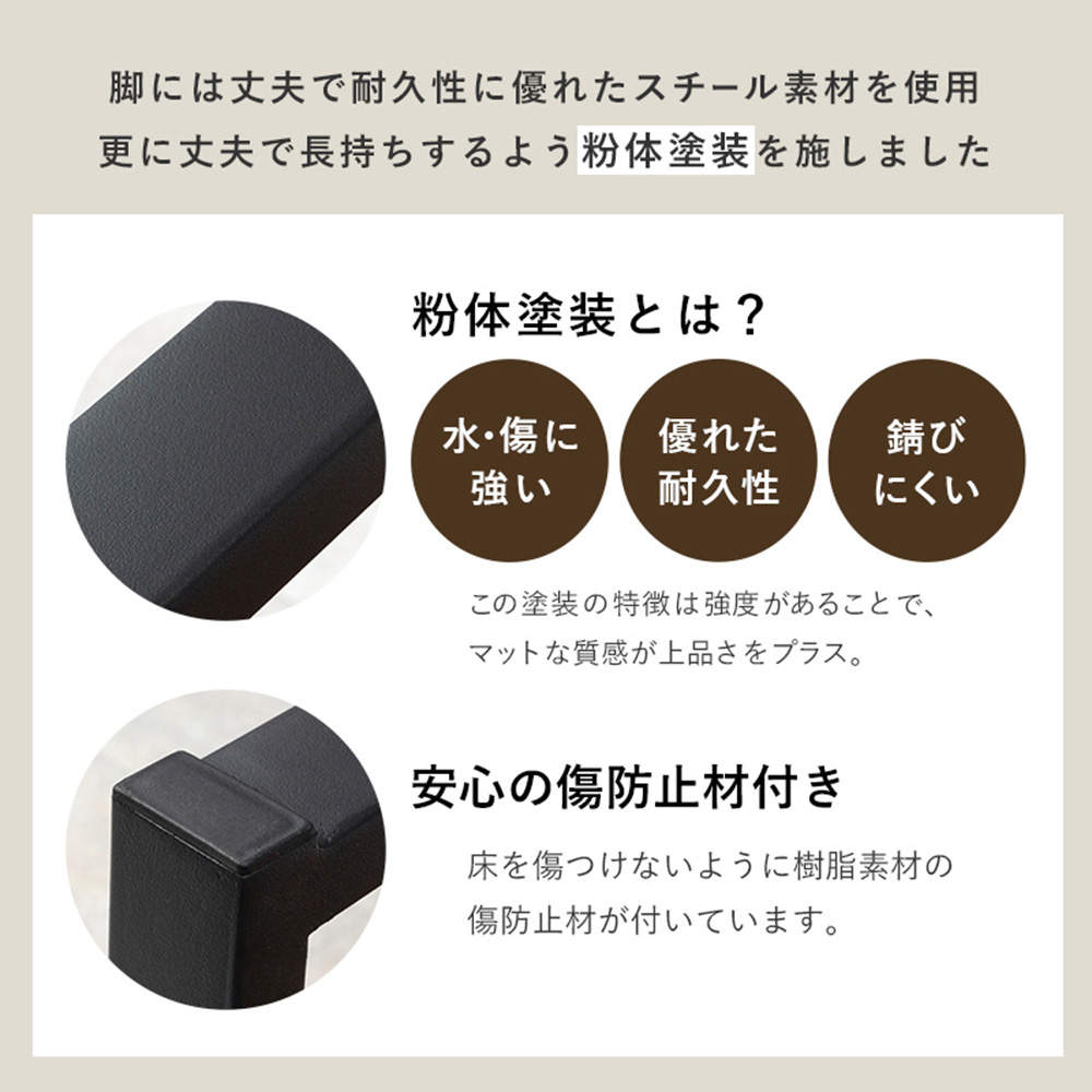 萩原 折れ脚テーブル ブラウン LT-4397BR