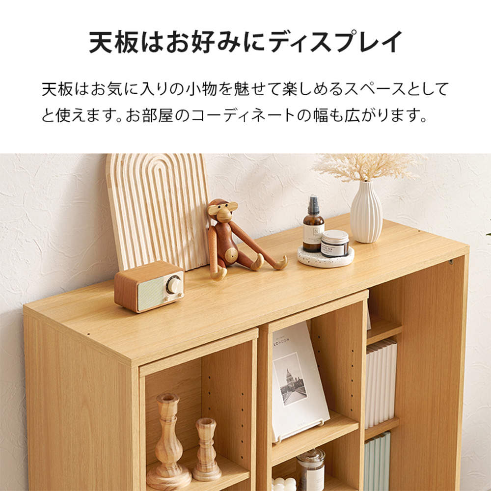 萩原 スライド棚付きコミックラック ダークブラウン RCC-1564BR