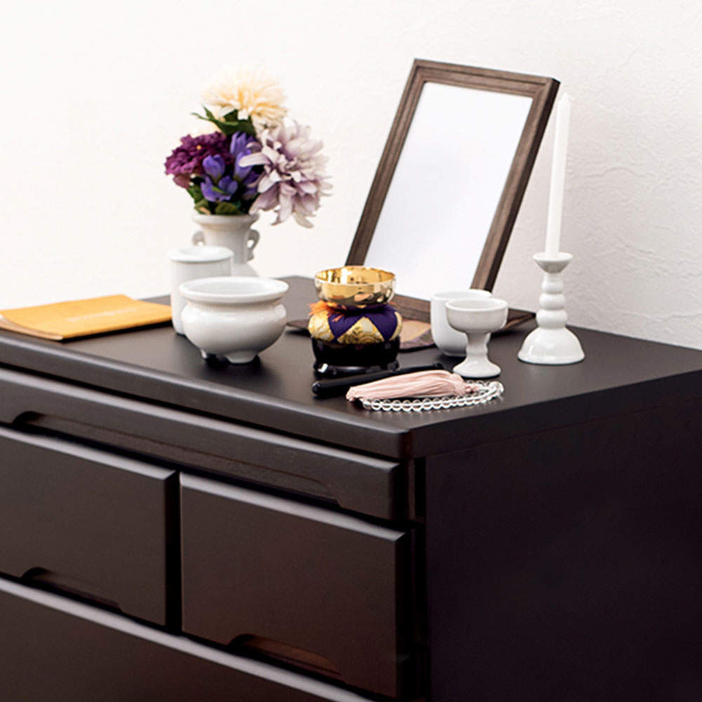 萩原 仏壇チェスト ダークブラウン MCH-6792