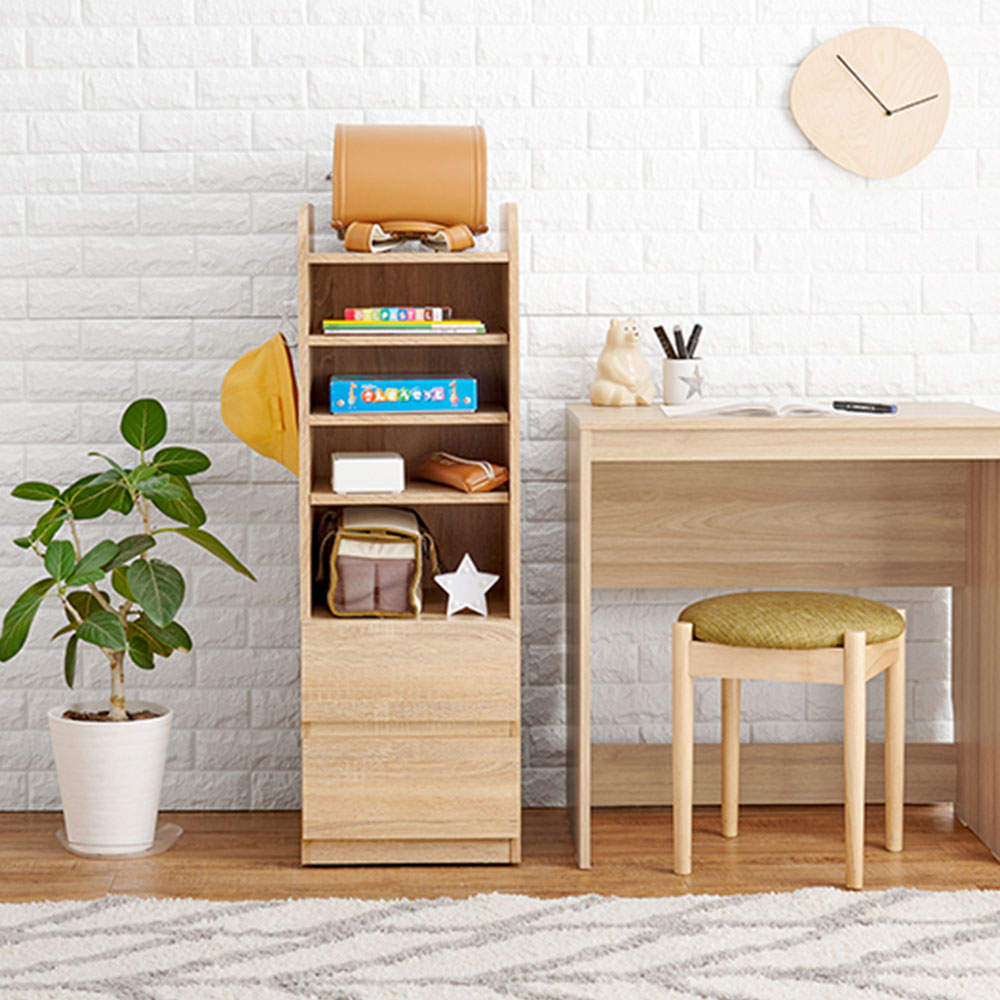 萩原 ランドセルラック Bタイプ/ナチュラル RCC-1641-NA