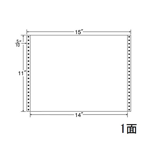 東洋印刷 タックシール nana レギュラータイプ (連続ラベル) 100折×5 MT15GS:
