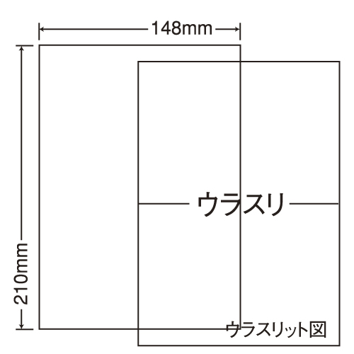 東洋印刷 ラベルシール nana マルチタイプ訂正用 A5 1000シート CLRT-7:
