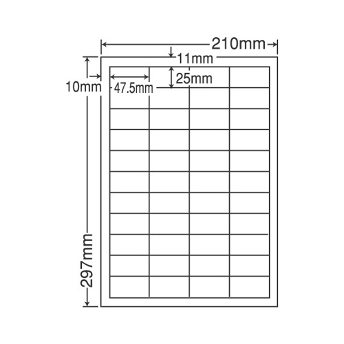 東洋印刷 ラベルシール nana 耐水・耐温度タイプ カラーレーザー用 A4 100シート FCL-32: