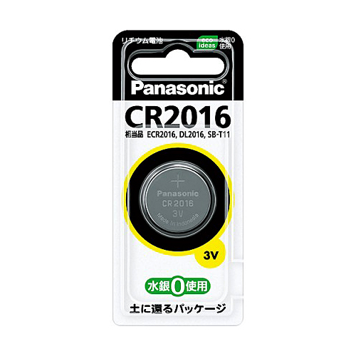 パナソニック コイン形リチウム電池 1個 CR2016P:
