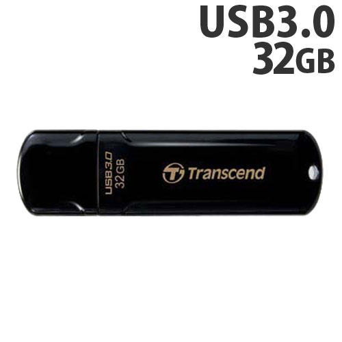 トランセンド USBフラッシュメモリ USBメモリ USB 3.1 Gen 1 32GB キャップ式 ブラック TS32GJF700: