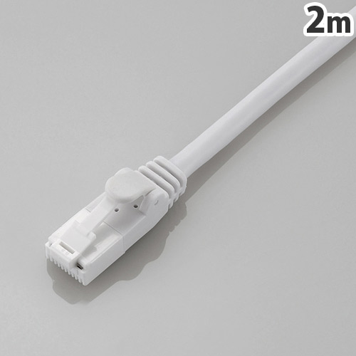 エレコム ツメ折れ防止LANケーブル CAT6 2m ホワイト LD-GPT/WH2/RS: