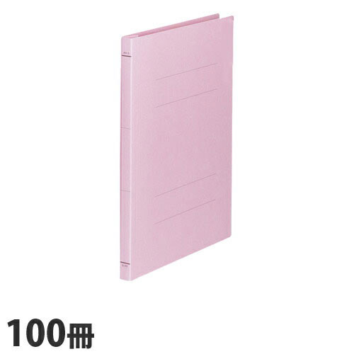 FAMS フラットファイル A4タテ ピンク 100冊: