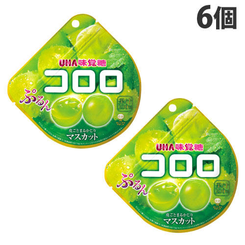 【賞味期限:24.08.31】UHA味覚糖 コロロ マスカット 48g×6個: