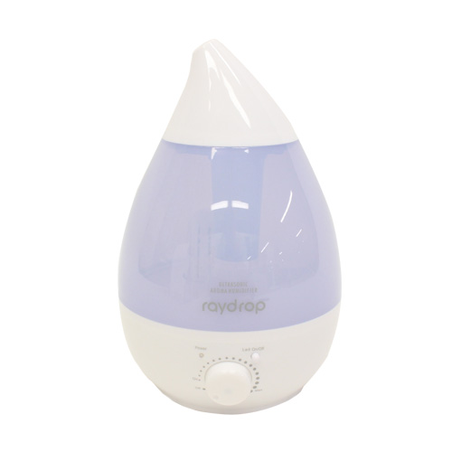 ヒロ・コーポレーション 加湿器 レイドロップ 超音波アロマLED加湿器 2.4L ホワイト KH-202WH: