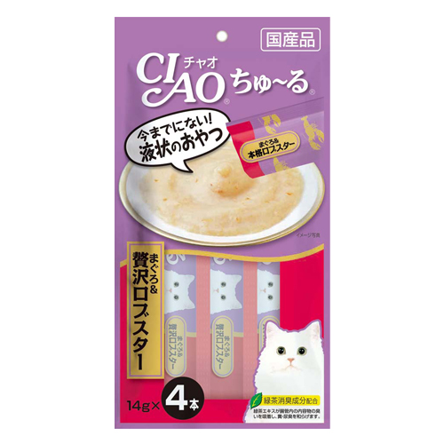 いなば CIAO ちゅ~る まぐろ&贅沢ロブスター 14g 4本 SC-149: