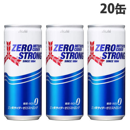 アサヒ飲料 三ツ矢サイダー ゼロストロング 250ml×20缶: