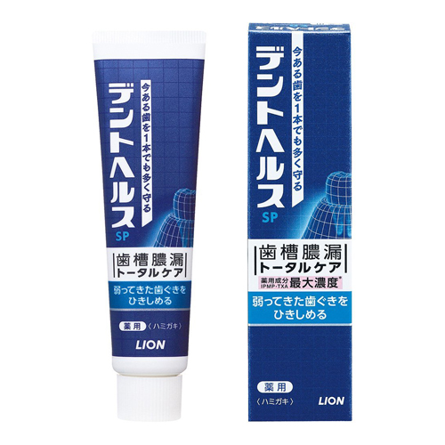 ライオン 歯磨き粉 デントヘルス 薬用ハミガキ SP 30g【医薬部外品】: