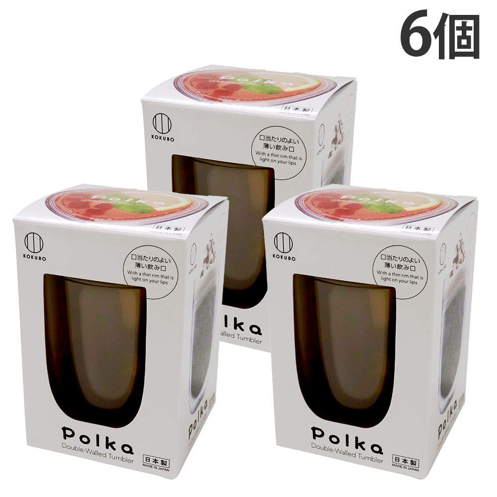 小久保工業所 Polka グラス イエロー 6個: