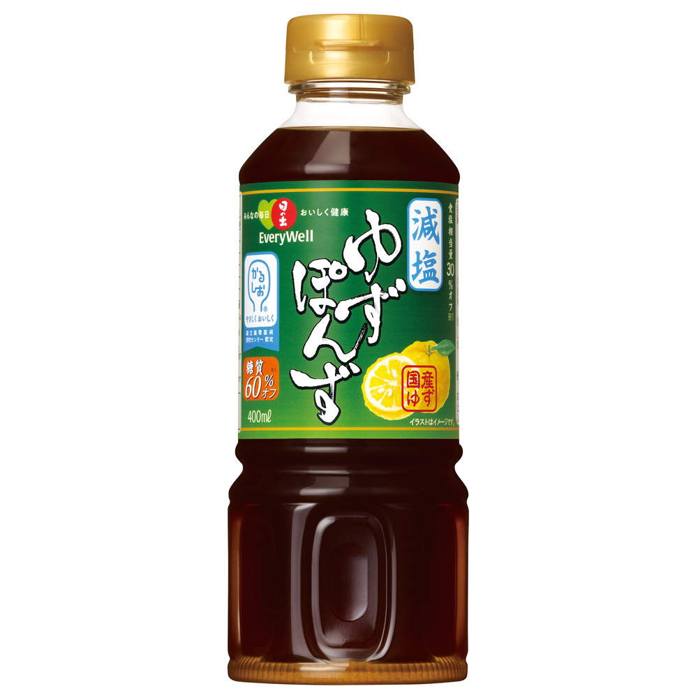 キング醸造 日の出 EveryWell減塩ゆずぽんず 糖質オフ 400ml: