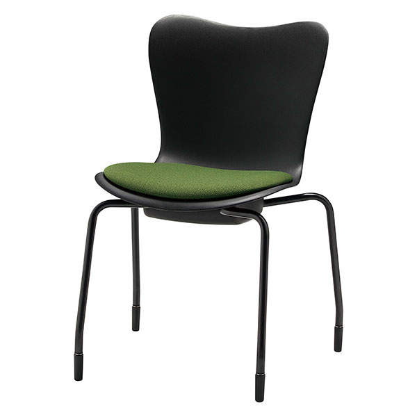 サンケイ ミーティングチェア ミドルチェア 4本脚 布張り ダークグリーン CM560-MY-PST-MDG: