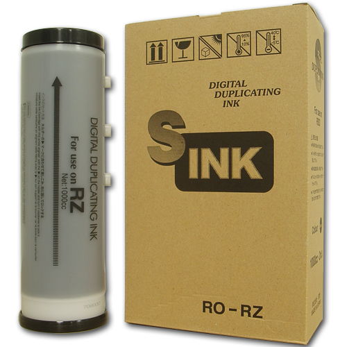 軽印刷機対応インク RO-RZ 汎用品 黒 4本セット
