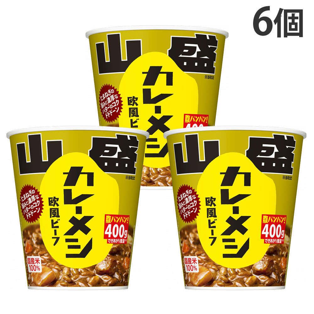 賞味期限:26.10.10 日清食品 山盛カレーメシ 欧風ビーフ 130g 6個