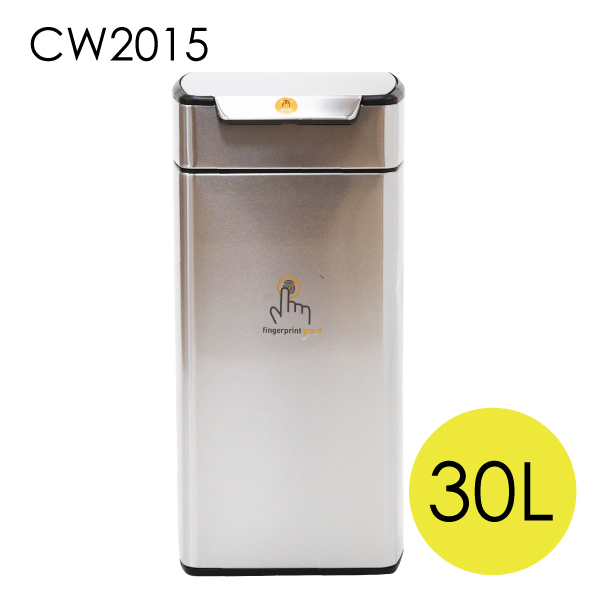 Simplehuman ゴミ箱 レクタンギュラー タッチバーカン 30L CW2015