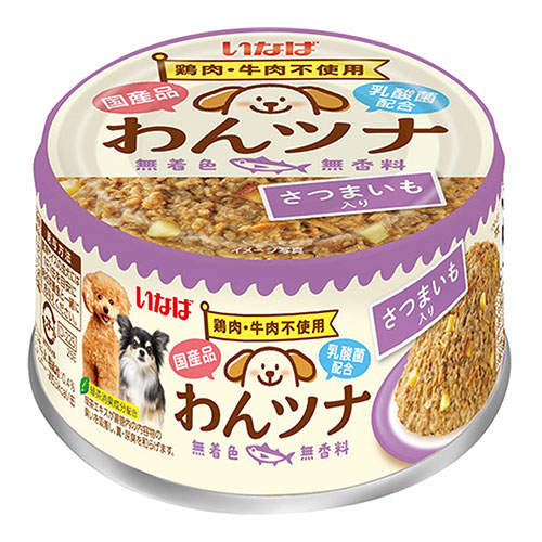 『ポイント15倍』いなば わんツナ さつまいも入り 85g D-225