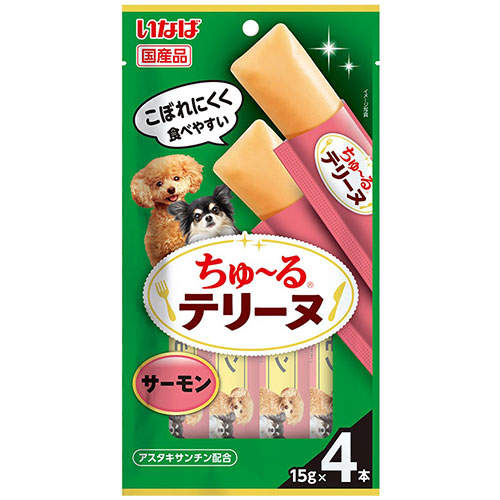 『ポイント15倍』いなば ちゅ~る テリーヌ サーモン 15g 4本入 DS-479