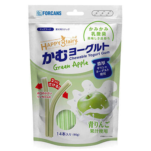 FORCANS フォーキャンス かむヨーグルト 青りんご 14本入 90g