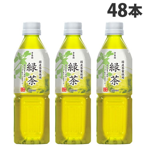 【賞味期限:24.07.19】国産茶葉100％　緑茶 500ml 48本