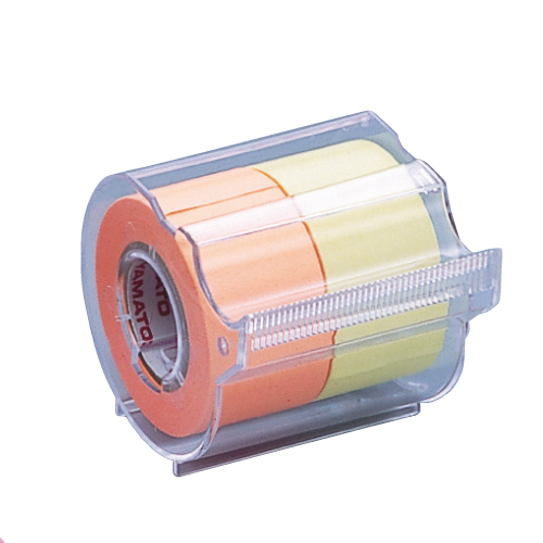 ヤマト メモックロールテープ 蛍光カラー レモンオレンジ NORK-25CH-6C