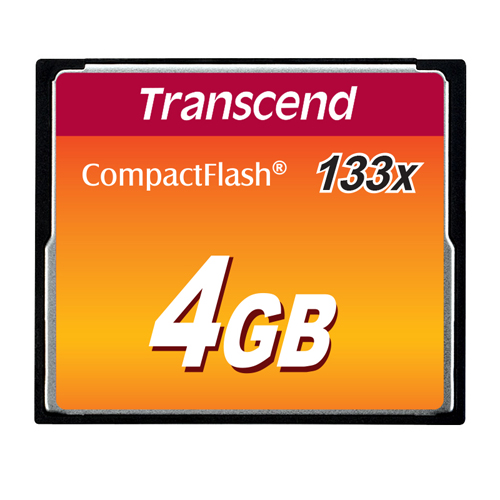 トランセンド 記録メディア コンパクトフラッシュカード133x 4GB TS4GCF133