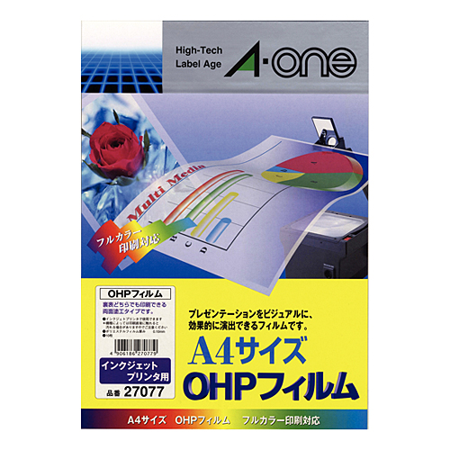 よろずやマルシェ本店 エーワン Ohpフィルム インクジェット用 判 1面 10シート 家電 Pc周辺機器 食品 日用品から 百均まで個人向け通販