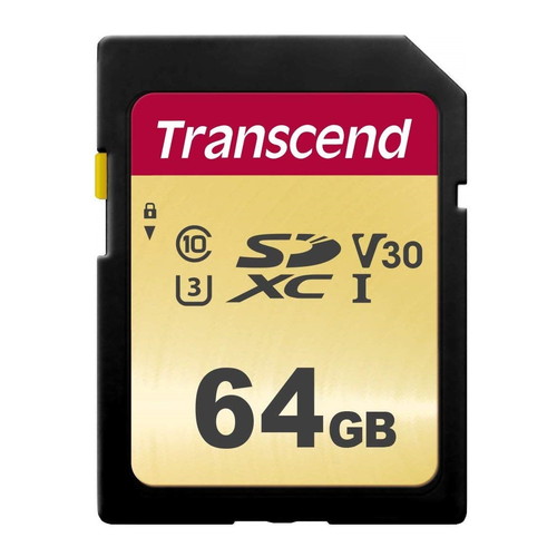 トランセンド SDカード UHS-I U3 MLC 64GB TS64GSDC500S