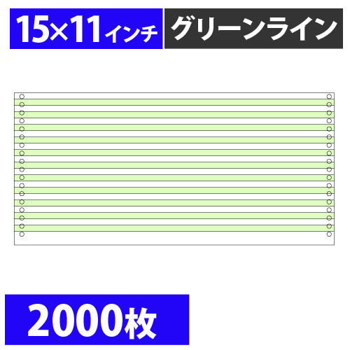 カラーフォーム グリーンライン 15×11 2000枚