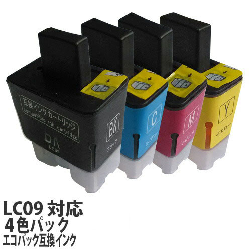 リサイクル互換インク エコパック LC09-4PK LC09シリーズ 対応インク 4色パック