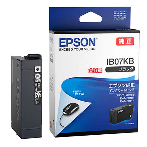 EPSON インクカートリッジ マウス IB07KB 純正品 大容量 ブラック