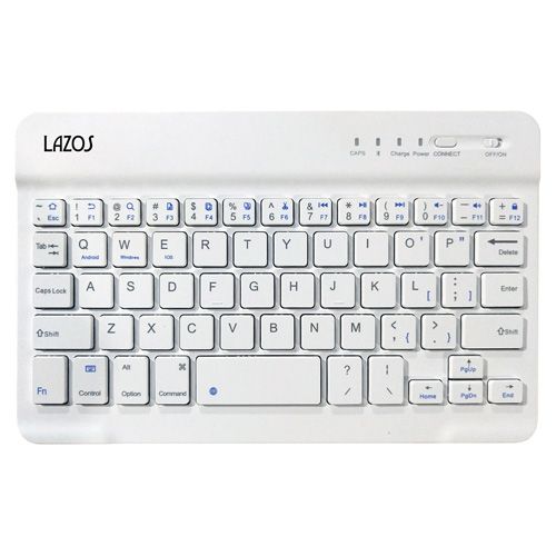 【ゆうパケット配送】LMT Lazos Bluetoothキーボード ホワイト L-BTK-W【他商品と同時購入不可】