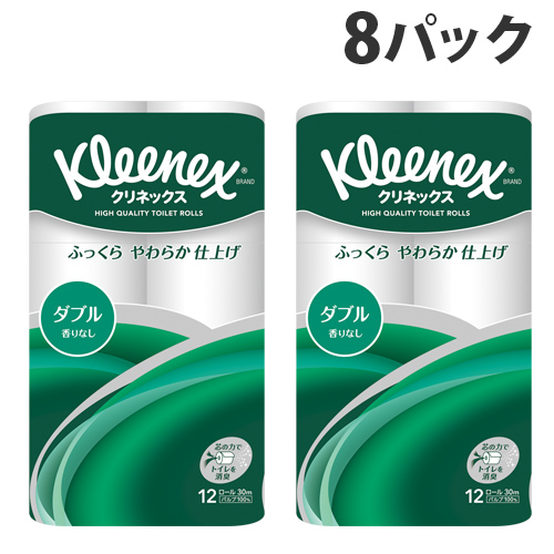よろずやマルシェ本店 日本製紙クレシア クリネックス トイレットペーパー ダブル 12ロール 8パック 洗剤 キッチン 日用品 食品 日用品から百均まで個人向け通販