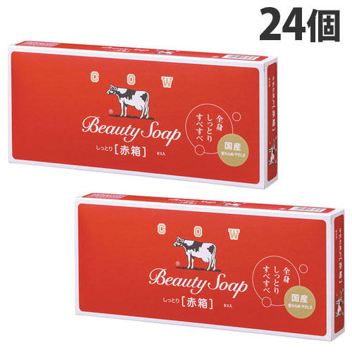 牛乳石鹸 固形石鹸 カウブランド 赤箱 レギュラーサイズ 6P入×24個 ...