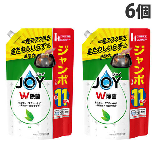 P＆G 除菌ジョイ コンパクト 緑茶の香り 詰替用 ジャンボサイズ 1425ml×6個