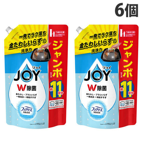 P＆G 除菌ジョイ コンパクト 消臭 フレッシュクリーンの香り 詰替用 ジャンボサイズ 1425ml×6個