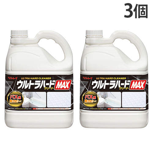 リンレイ 風呂用洗剤 ウルトラハードクリーナーMAX バス用 防カビタイプ 4L×3個