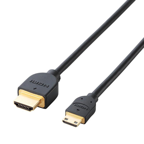 エレコム HDMI-Miniケーブル(A-C) ハイスピード 3m イーサネット/4K/3D/オーディオリターン PS3/PS4/Xbox360/ニンテンドークラシックミニ対応 DH-HD14EM30BK
